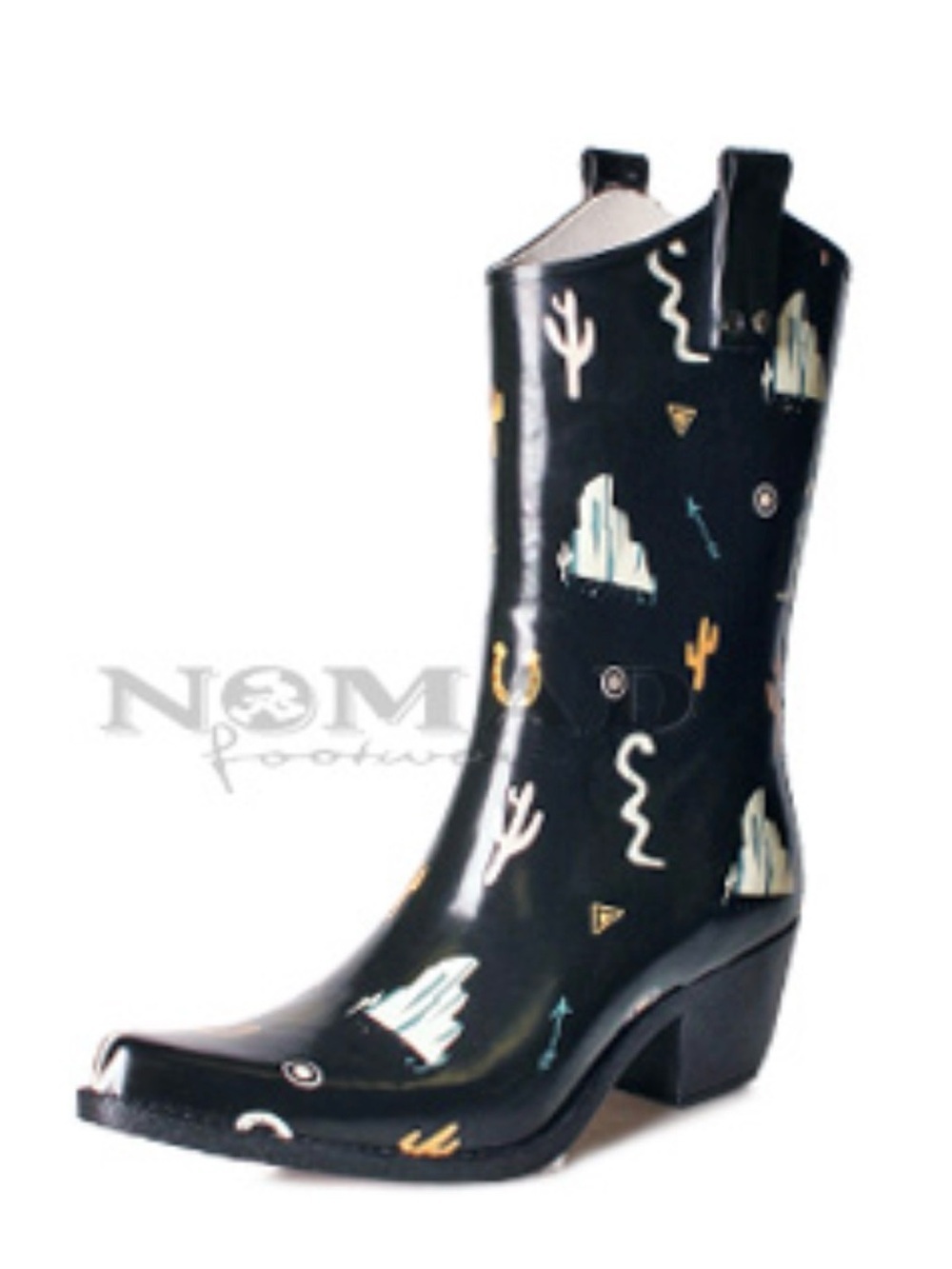 Nomad Wild West Cowboy Rain Boot - Yippy. Sz:  10